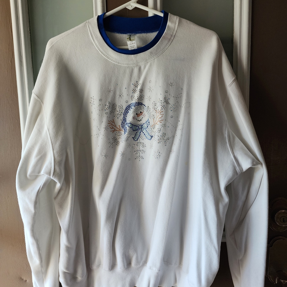 White Snowman Sweater